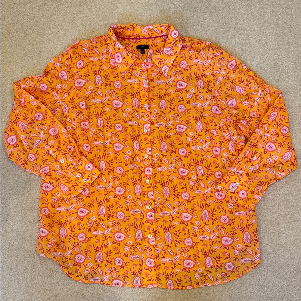 Floral Orange Women’s Shirt